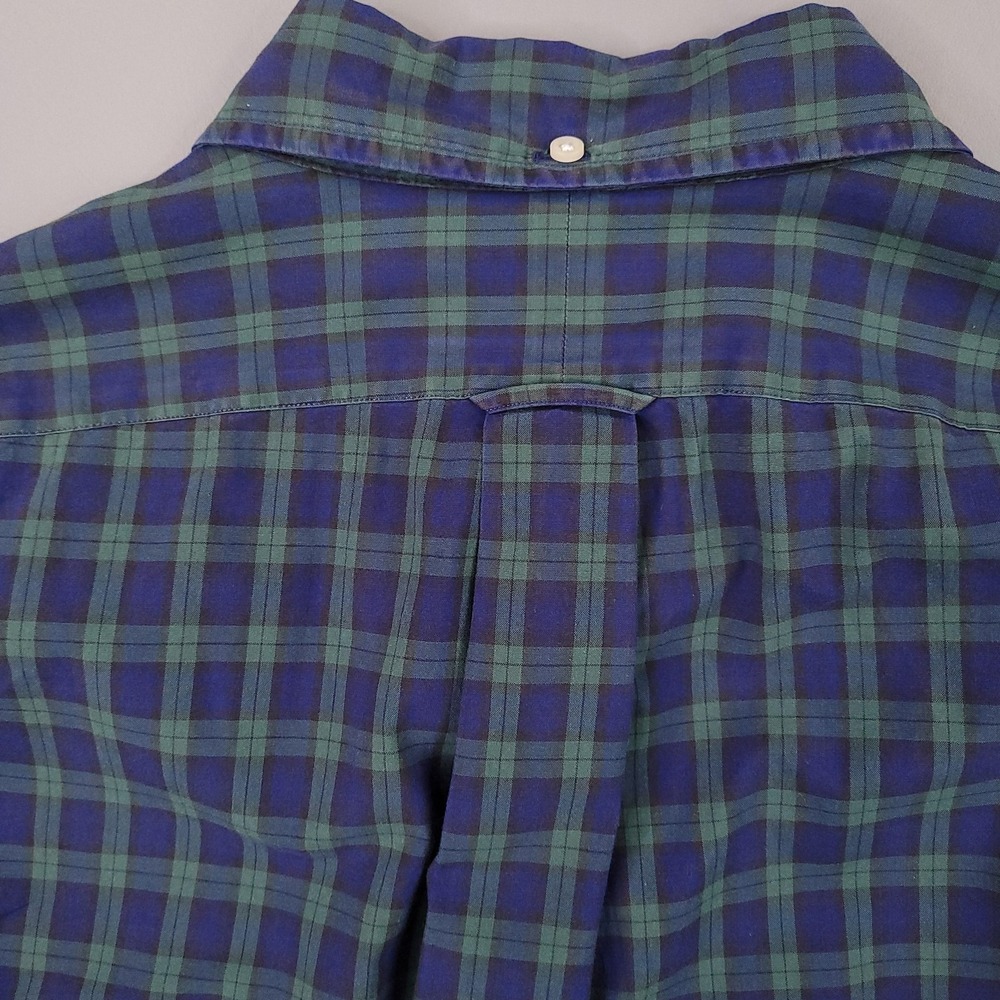 Ralph Lauren Shirt Mens Large Blackwatch Plaid‎ Button Down Long Sleeve Pocket - Picture 12 of 13
